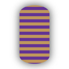 Caramel & Purple Nail Art Designs