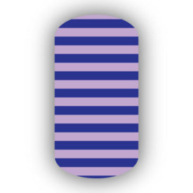 Royal Blue & Lavender Nail Art Designs