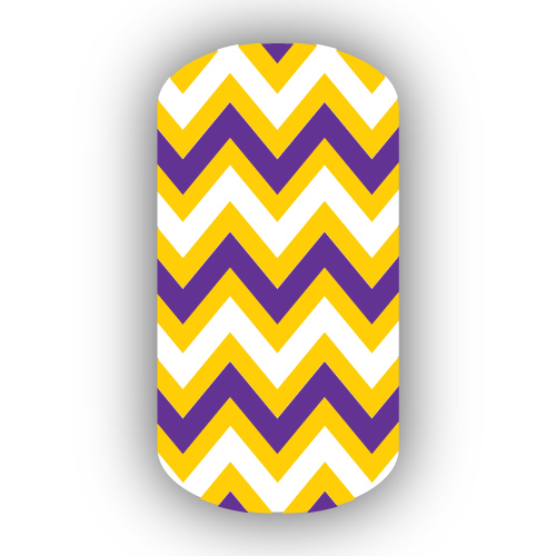 purple and gold chevron background