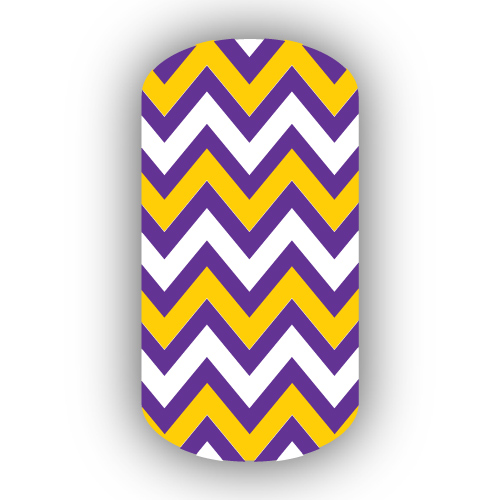 purple and gold chevron background