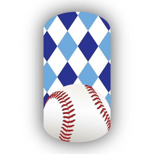 Kansas City Royals Baseball Nail Art Designs