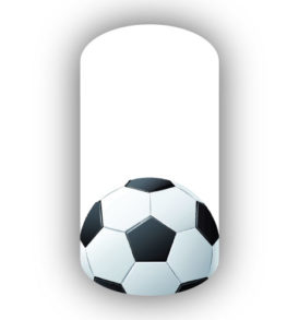 Soccer ball white background nail wraps