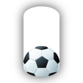 Soccer ball white background nail wraps