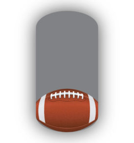 Football Nail Wraps | Sports Nail Art | Single Football over a Dark Gray Background