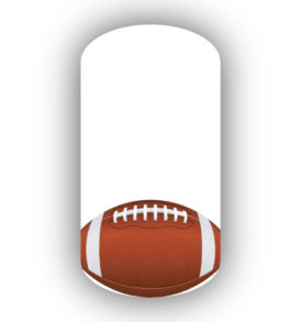 Football Nail Wraps | Sports Nail Art | Single Football over a White Background