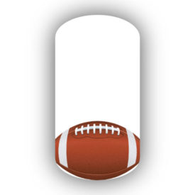 Football Nail Wraps | Sports Nail Art | Single Football over a White Background