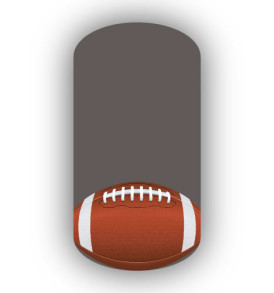 Football Nail Wraps | Sports Nail Art | Nail Art | Single Football over a Charcoal Background