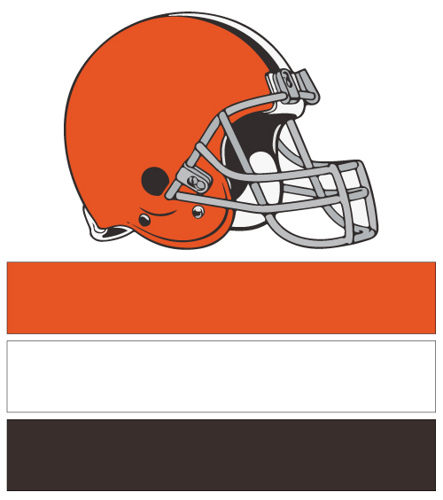 NFL Team Colors | Cleveland Browns | Dark Orange, Dark Brown & White