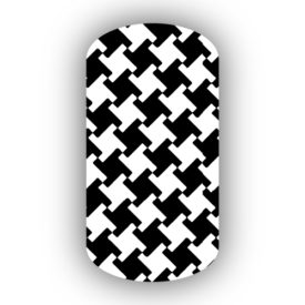 Black & White Pinwheel Nail Wraps