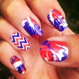 Red, White & Royal Blue Patriotic Nail Designs