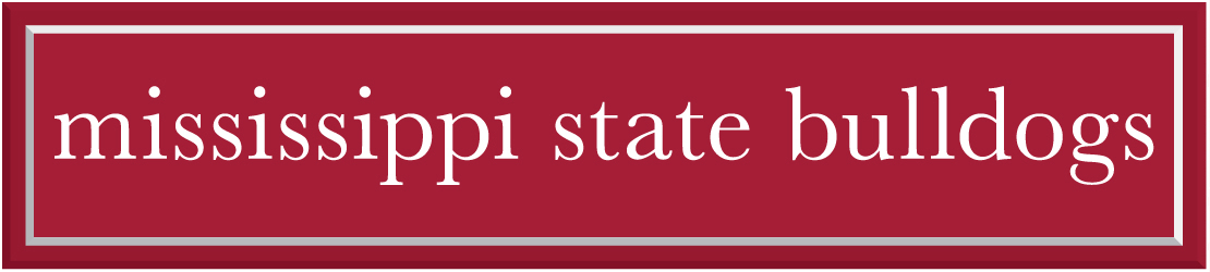 Mississippi State University Bulldogs School Colors Maroon White