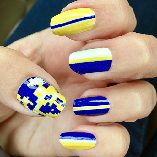 Yellow And Blue Nails Designs - Jameslemingthon Blog
