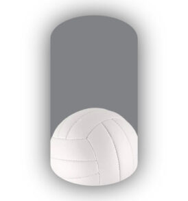 Single Volleyball over a Dark Gray Background Nail Wraps