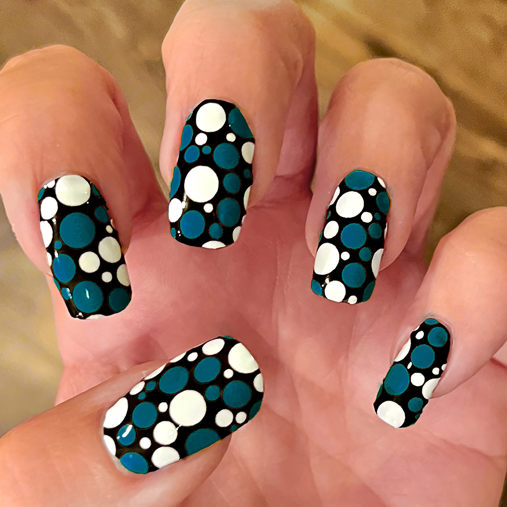 black and blue ombré : r/NailArt