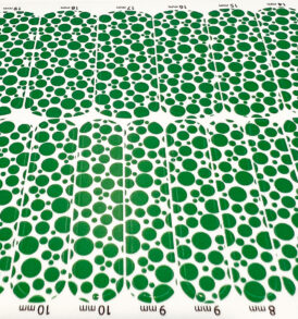 Kelly Green Bubbles Nail Stickers Wraps