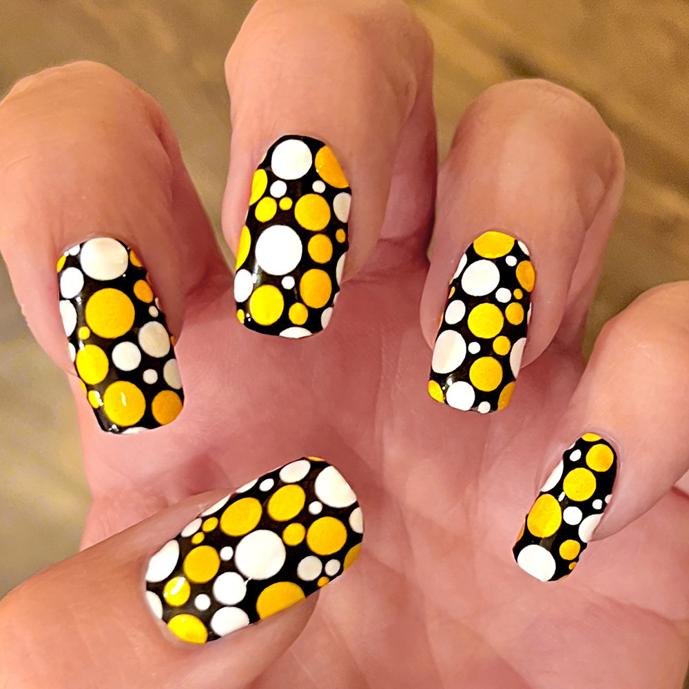 Yellow Black and Gold Honey Bee Nail Art • ProMakeupMe